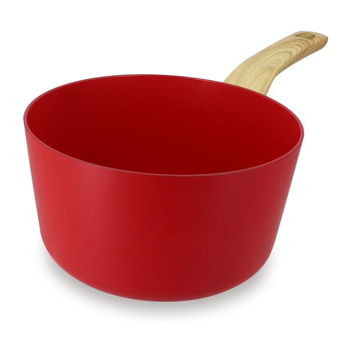 Casserole 20cm avec revêtement céramique rouge - tous feux COLORAMA