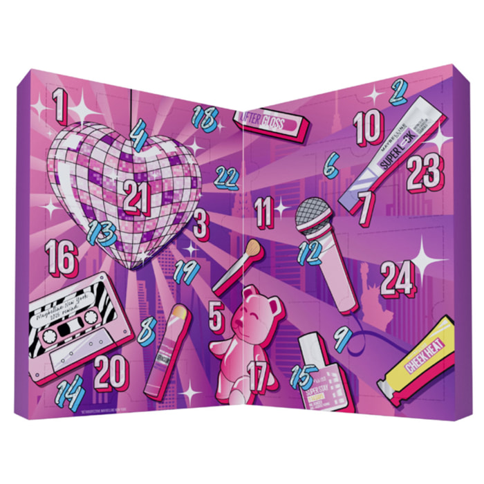 Maybelline New York Calendrier de l'Avent 2025 - 24 Produits Maquillage - Grand Format