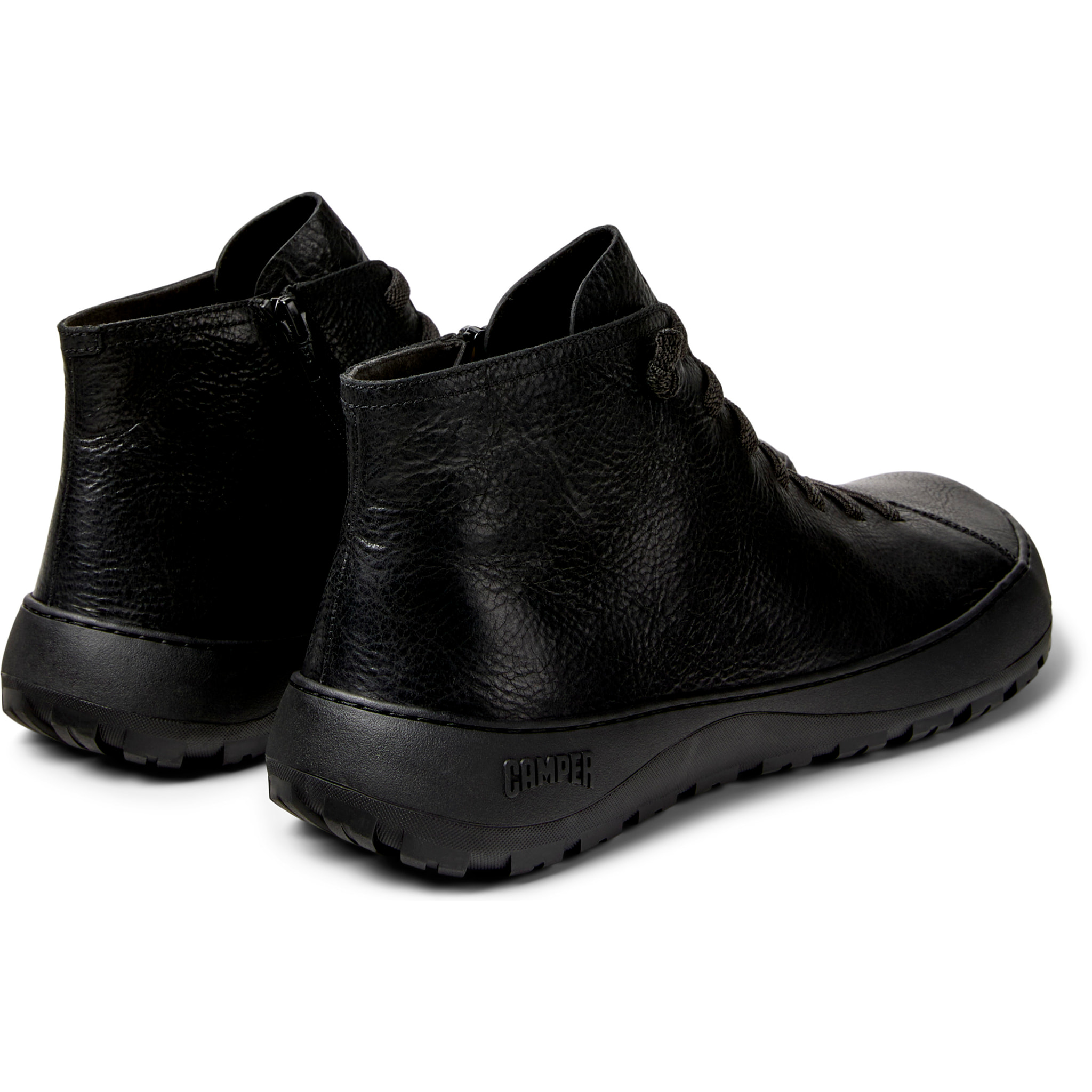 Botines - CAMPER Peu Serra - Negro - Piel de ante