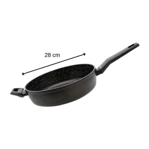 Poêle à frire 28 cm et couvercle Elo Granit Solution
