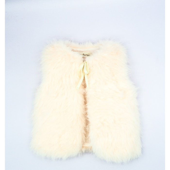 CHALECO PELO LARGO ROSA