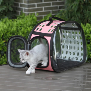 Well home transportín plegable para mascotas color rosa