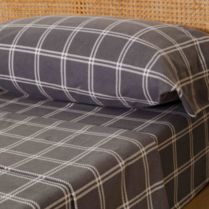 Set di lenzuola in flanella quadro nitari