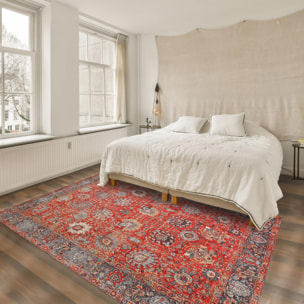 Tapis Orient 200x280 NOMEDA Rouge , tapis en coton