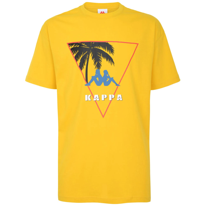 T-Shirts & Top Kappa Uomo AUTHENTIC SAND PAN Giallo