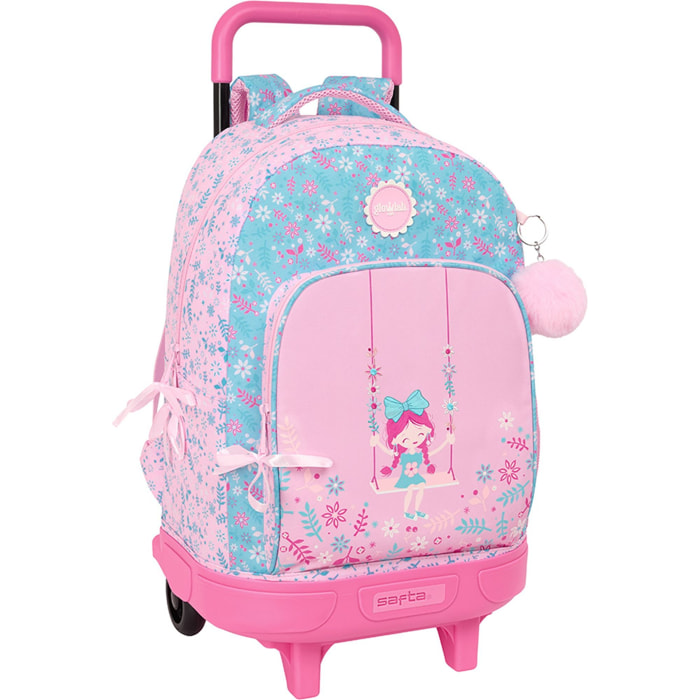 Mochila gde. c/ruedas compact extraible glowlab kids "swing"