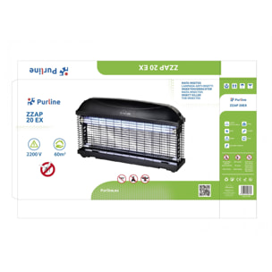 Mata insectos profesional 20W con luz ultravioleta ZZAP 20 EX PURLINE