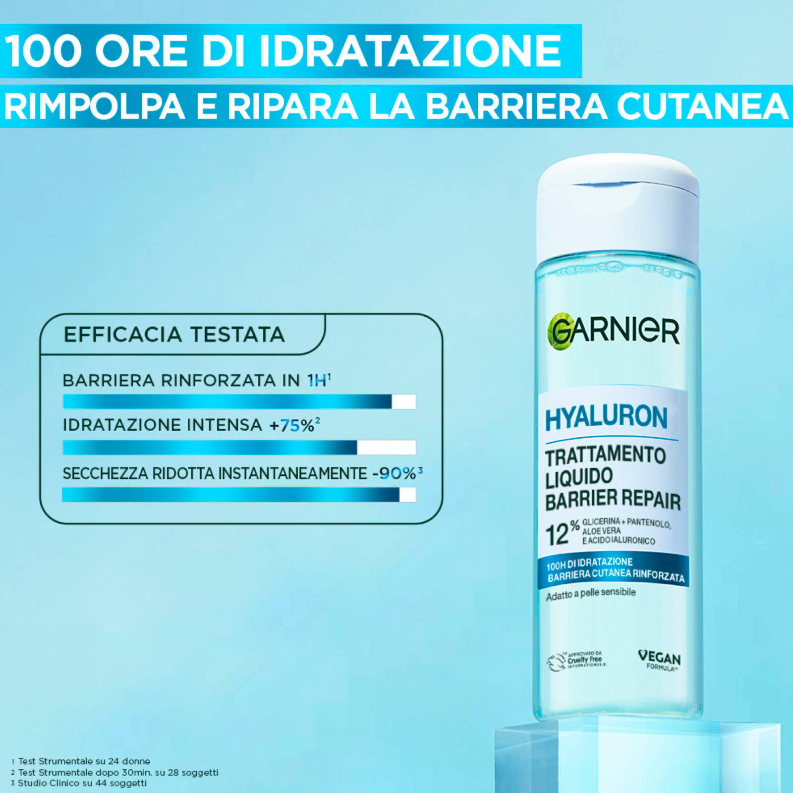 Trattamento Liquido Viso Idratante e Rimpolpante Hyaluron Barrier Repair per Riparare la Barriera Cutanea 120ml