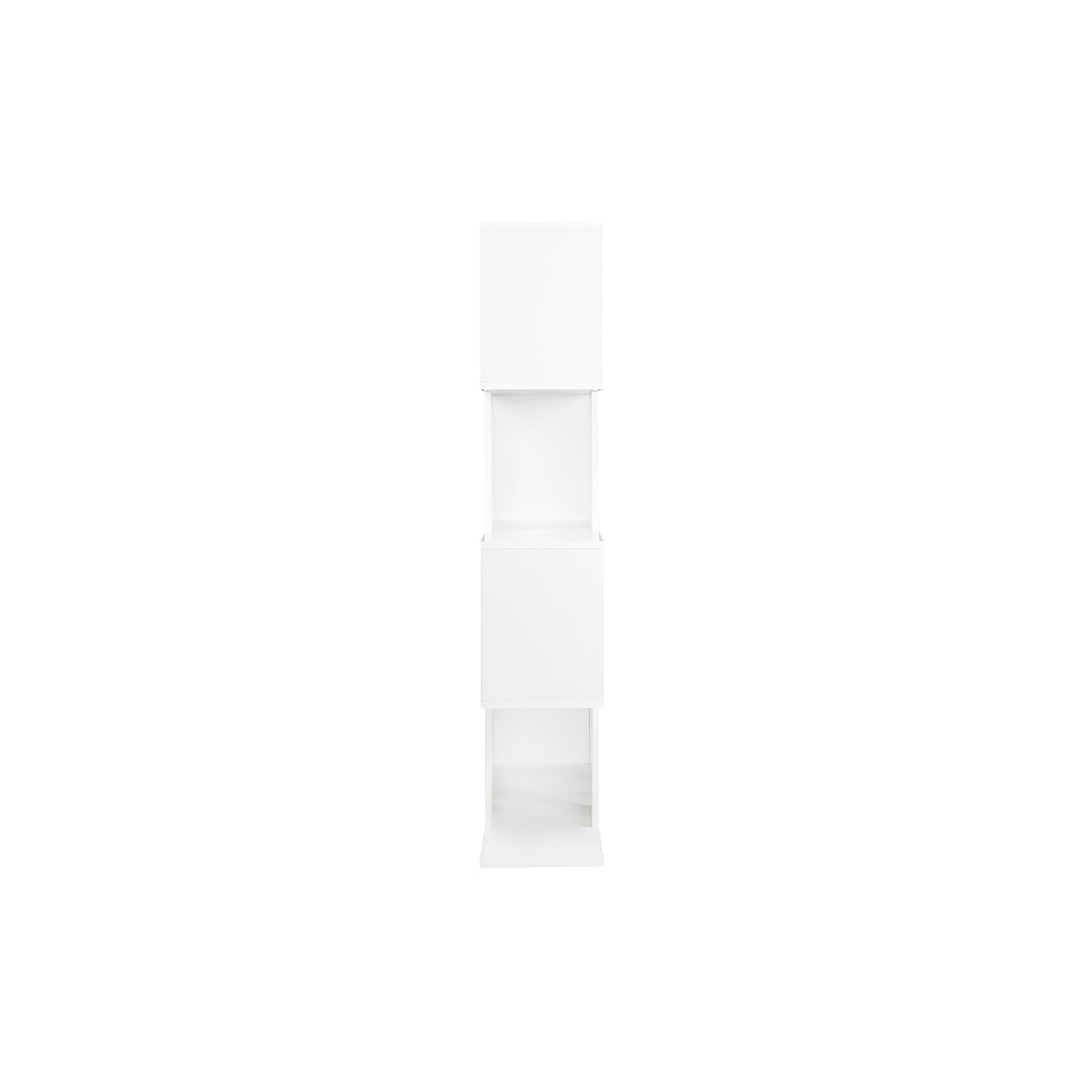 Bibliothèque ouverte séparateur design blanc laqué brillant L139 cm COMO