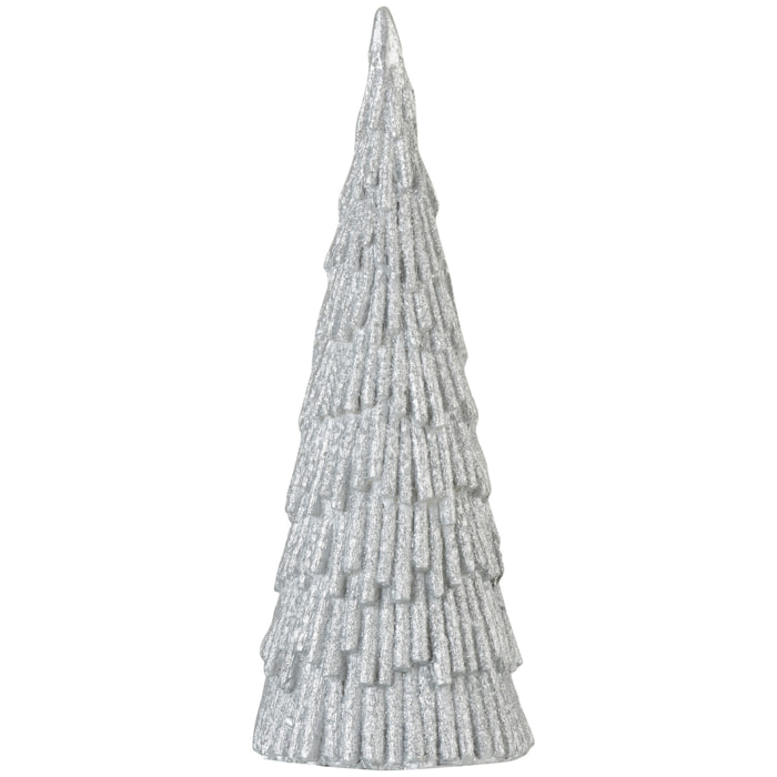 J-Line décoration Arbre Magnesie - polyrésine - argent - medium
