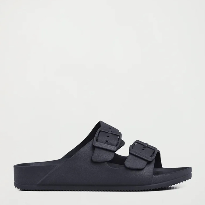 Chancla bio unisex azul marino con doble hebilla Polo Club