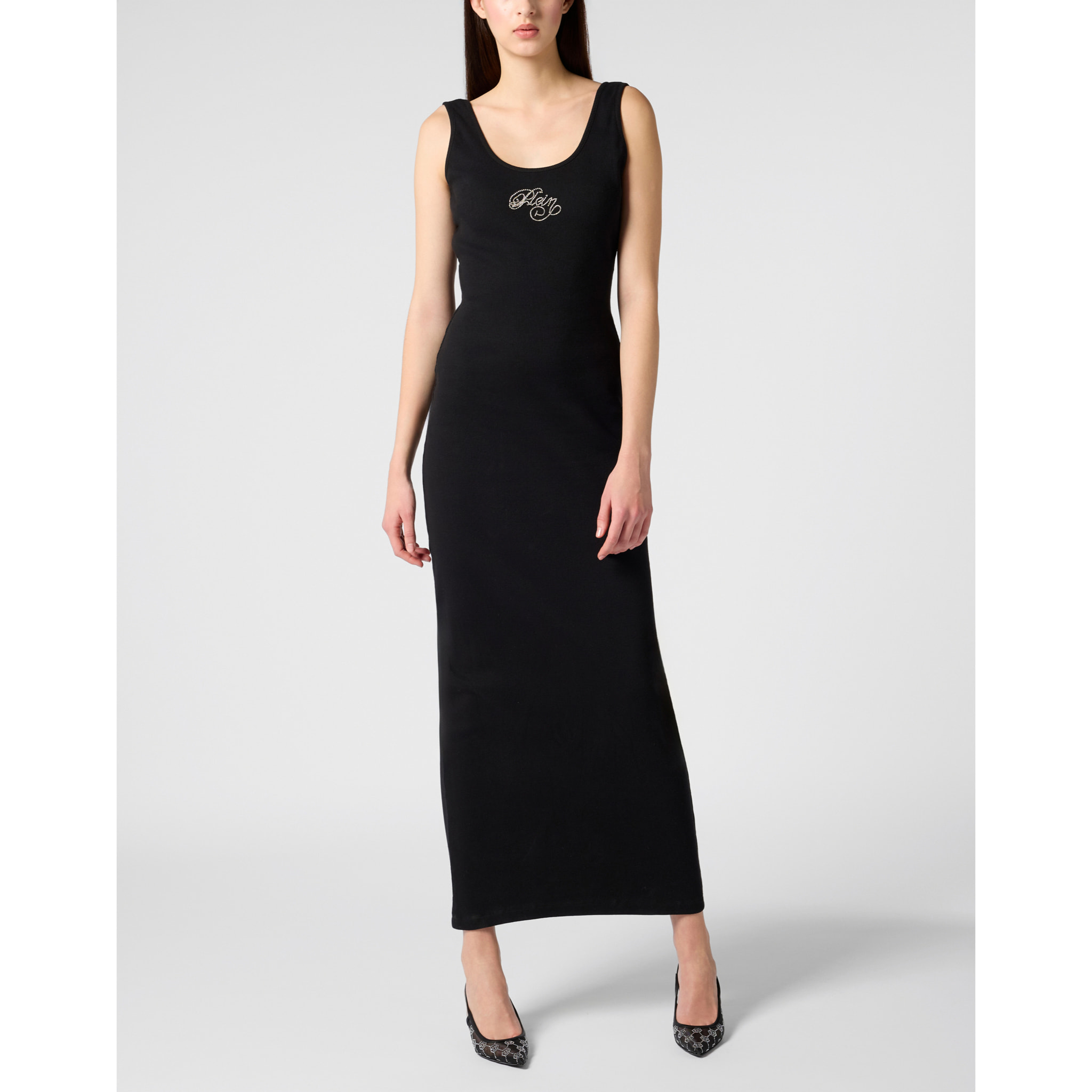 PHILIPP PLEIN Maxi Tank Dress Signature