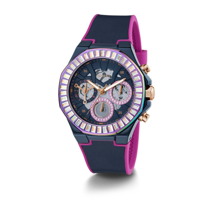 Reloj Guess GW0463L2 Mujer Analogico Cuarzo con Correa de Silicona