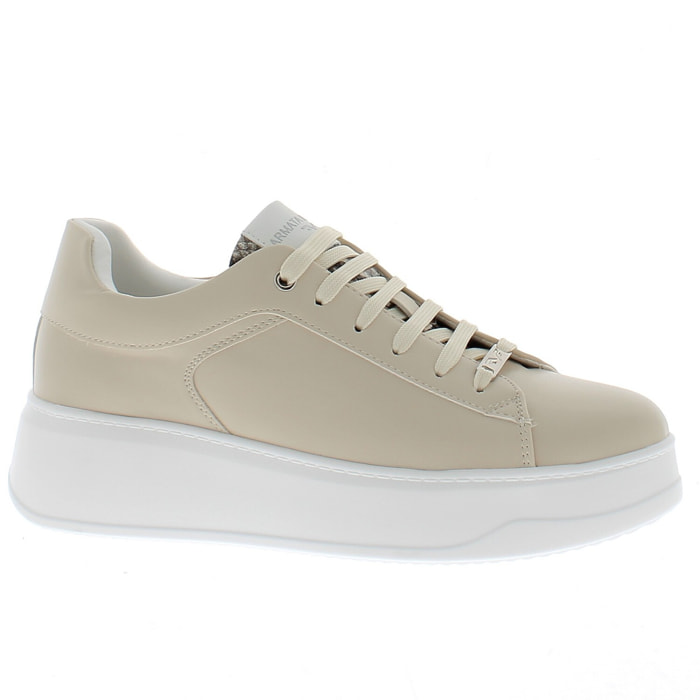 Armata di Mare Scarpe Donna Sneakers Basse con Soletta in Memory Foam AMD S61H36 White Grey Rock Silver