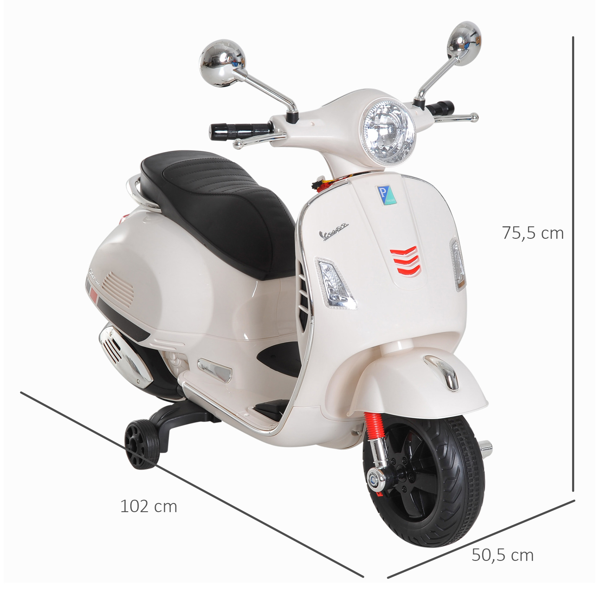 Moto Eléctrica Infantil Blanco