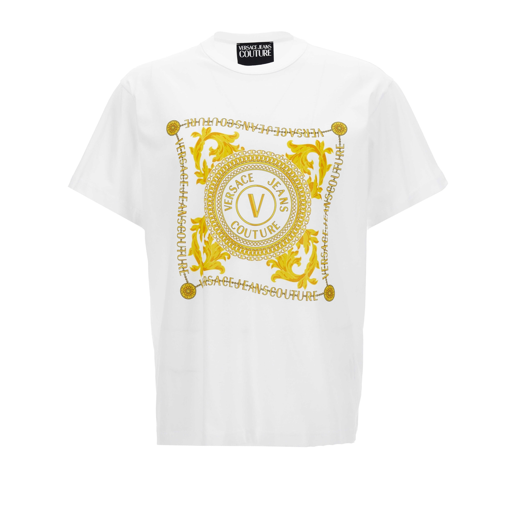 Versace Jeans Couture T-shirt in cotone organico con logo stampato Versace Jeans Couture