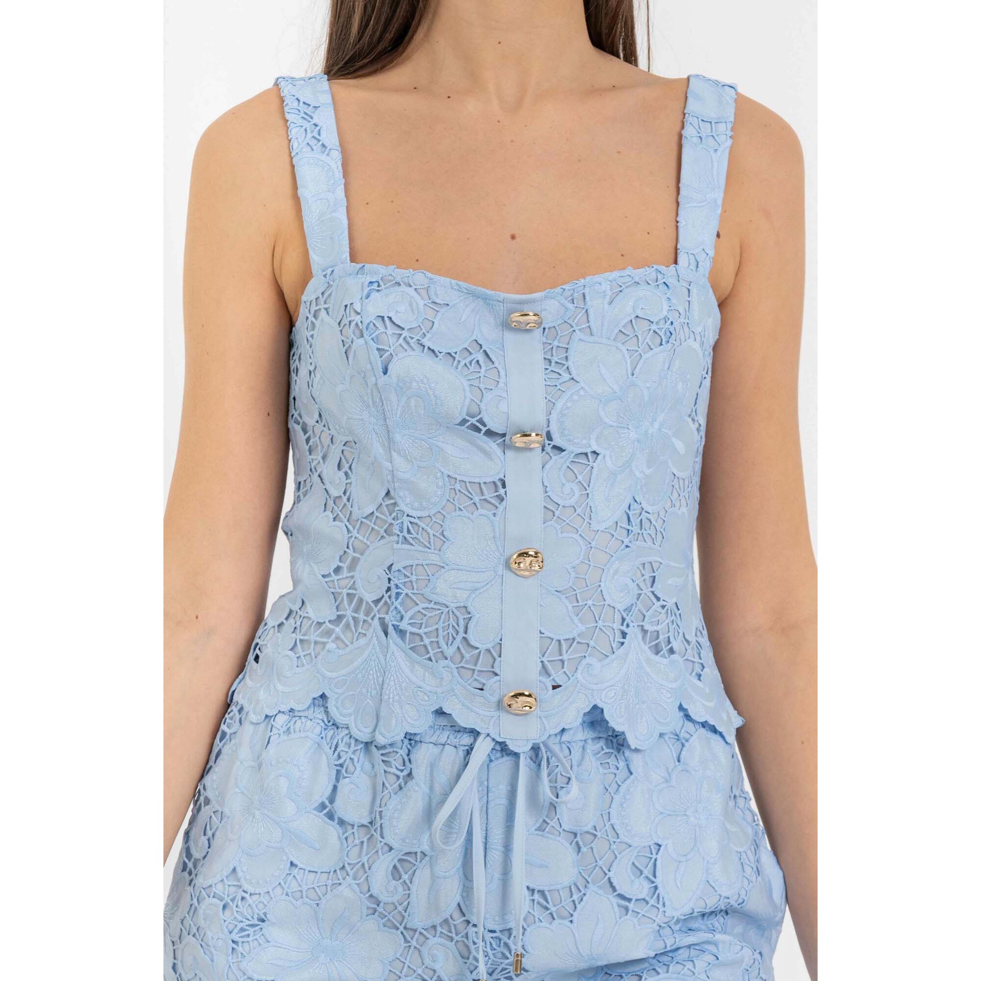 Kocca - Top corsetto in pizzo Donna
