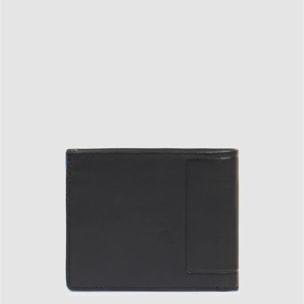 Piquadro Portafogli in pelle con volantino porta documenti, porta carte di credito e protezione RFID
