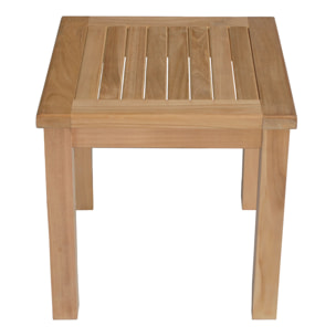 Table d'appoint carrée en teck 45cm JAVA