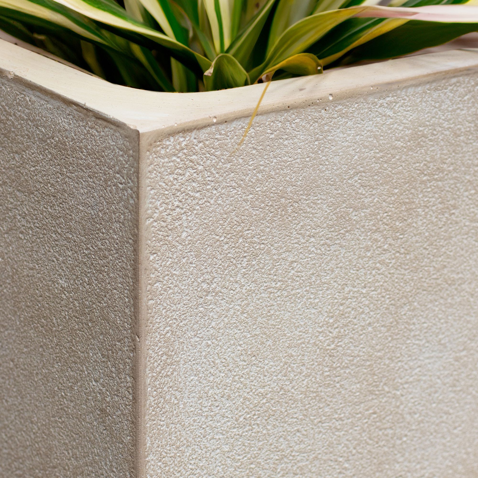 Set de 2 pots rectangulaire en terre d'argile  LAGOS