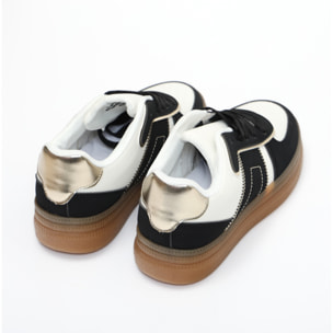 Sneakers in simil pelle multicolore