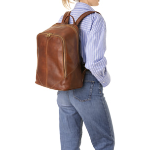 Zaino  unisex In Vera pelle Made in Italy 30x46x17 cm