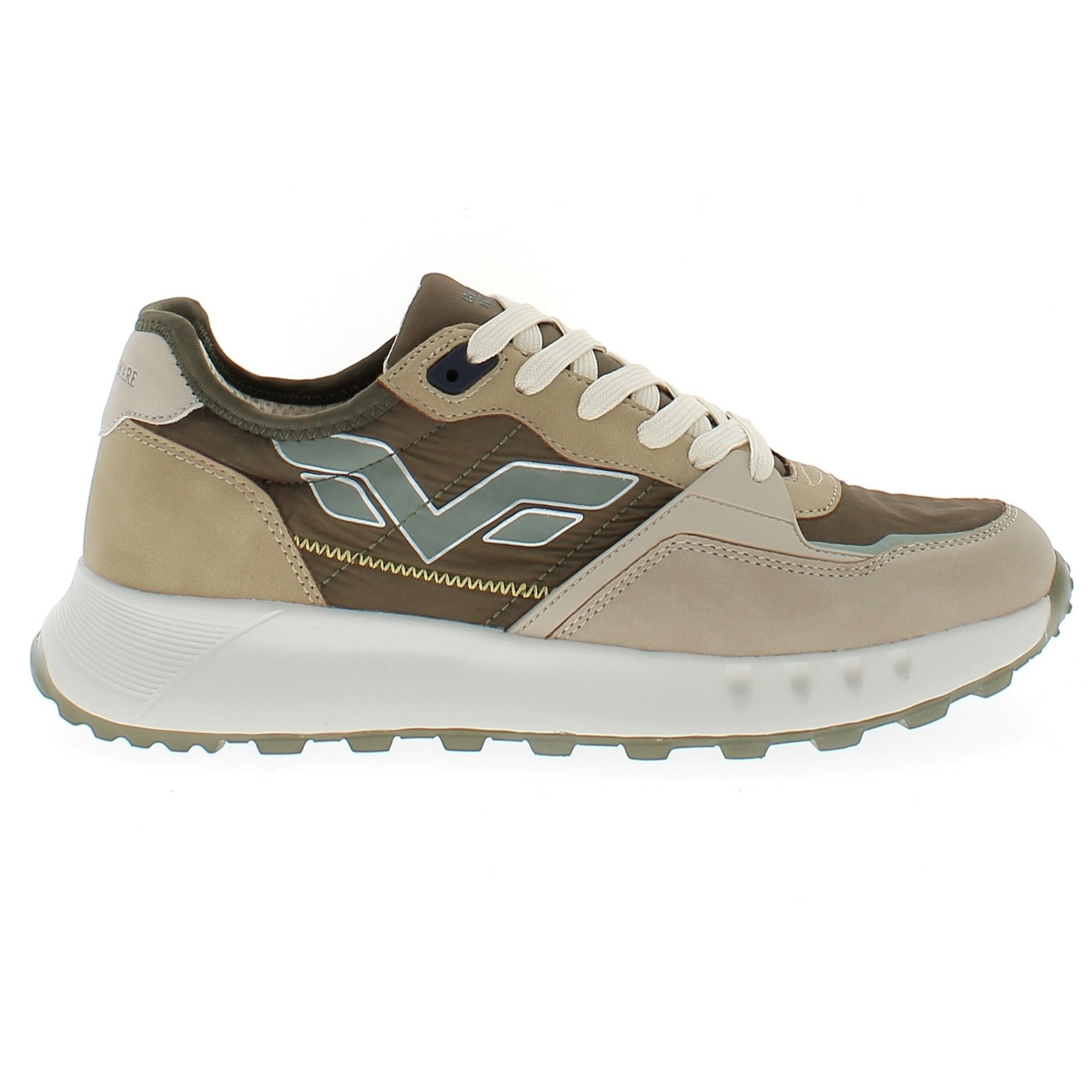 Armata di Mare Scarpe Uomo Sneakers Casual Stringate con Soletta Rimovibile in Memory Foam AMU 1D929 Khaki