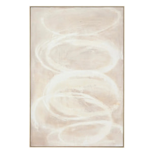 Toile peinte encadrée Krisna beige 150x100cm