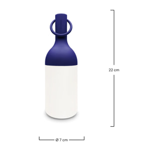 Petite lampe nomade en plastique bleu - Elo