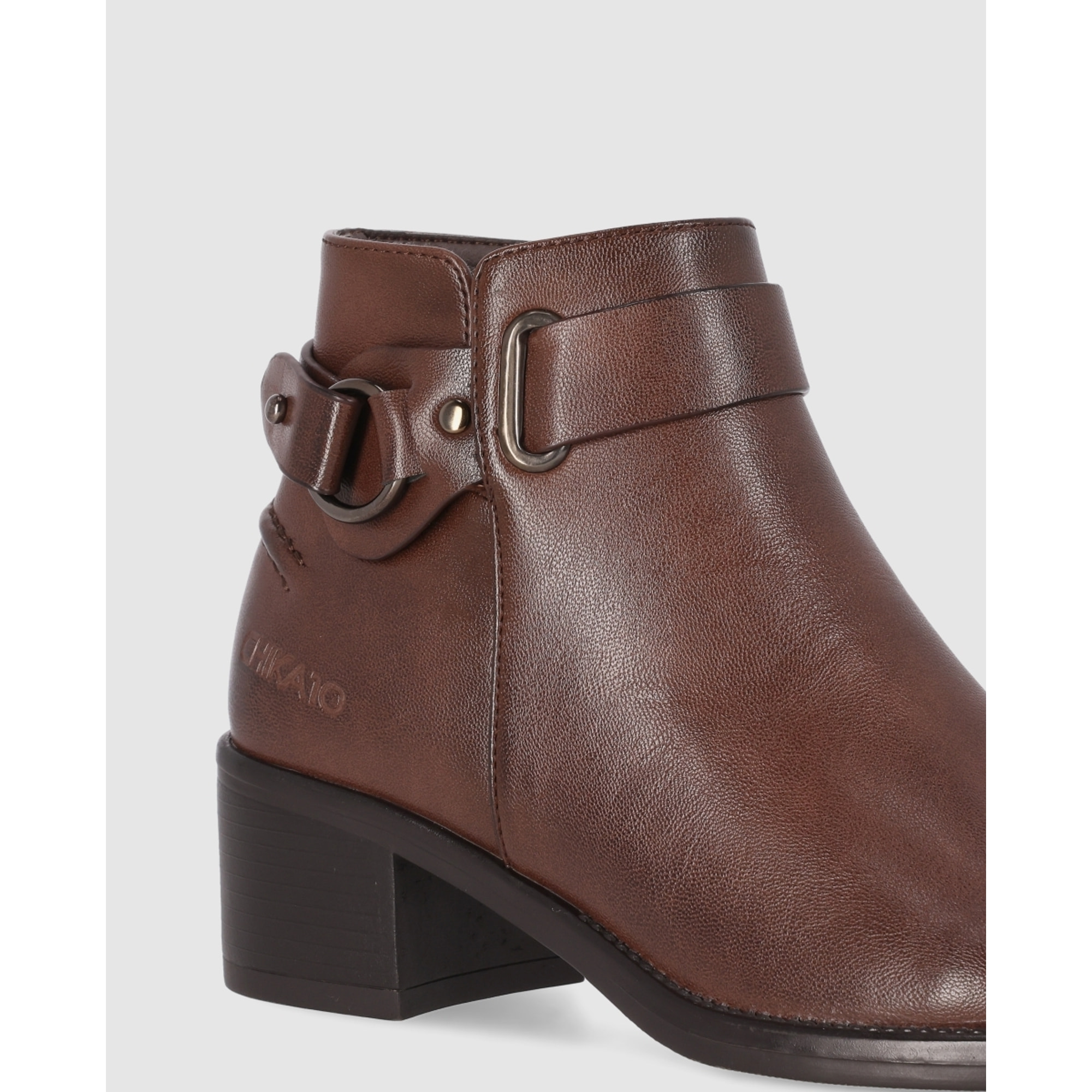 Botines - Marron - Tacón: 5 cm