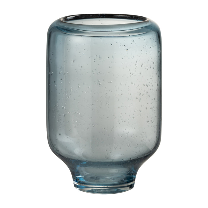 J-Line vase Nora Sur Pied Rond - verre - bleu clair - small - Ø 18 cm