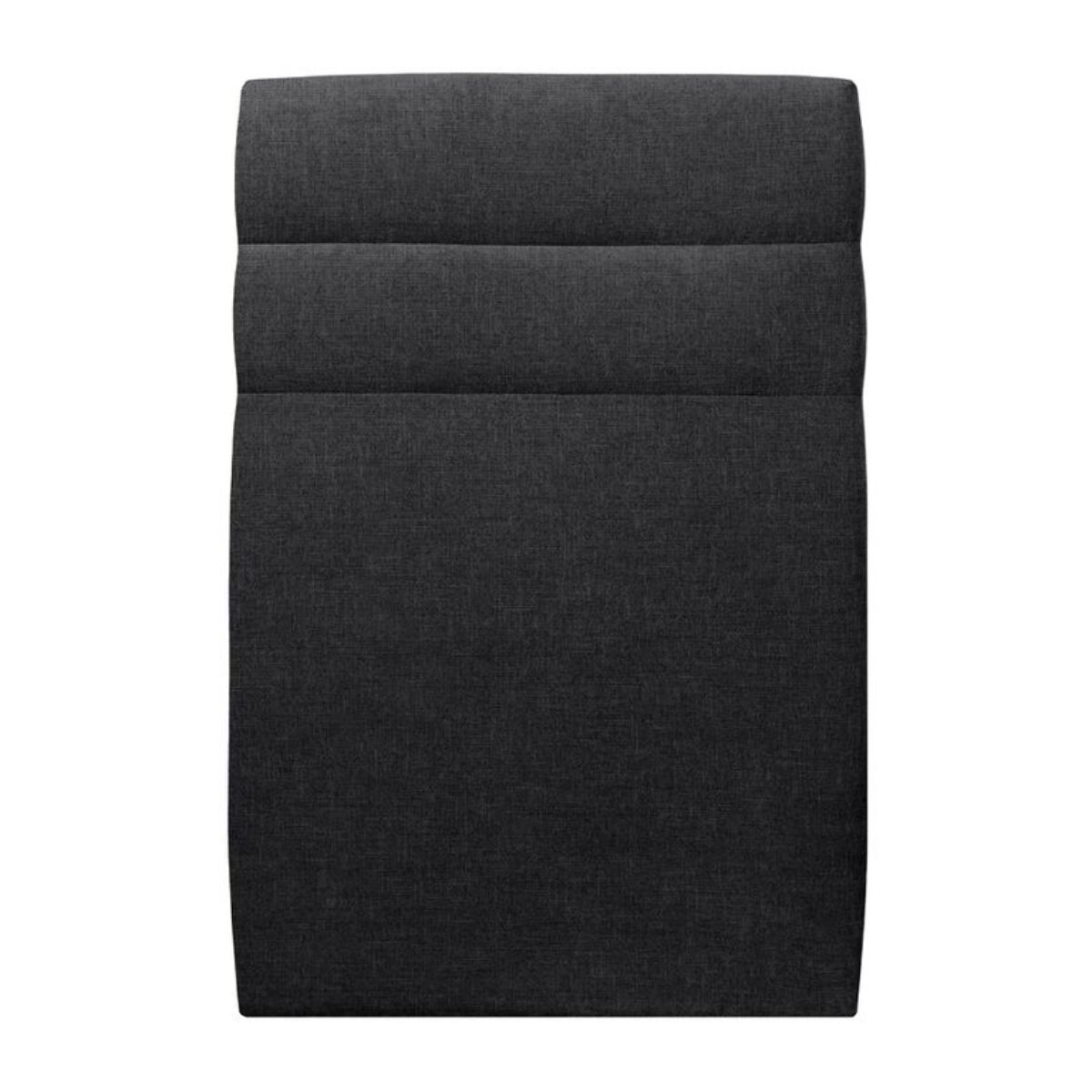 Lit avec tête de lit bandes horizontales tissu et sommier tapissier Ep20