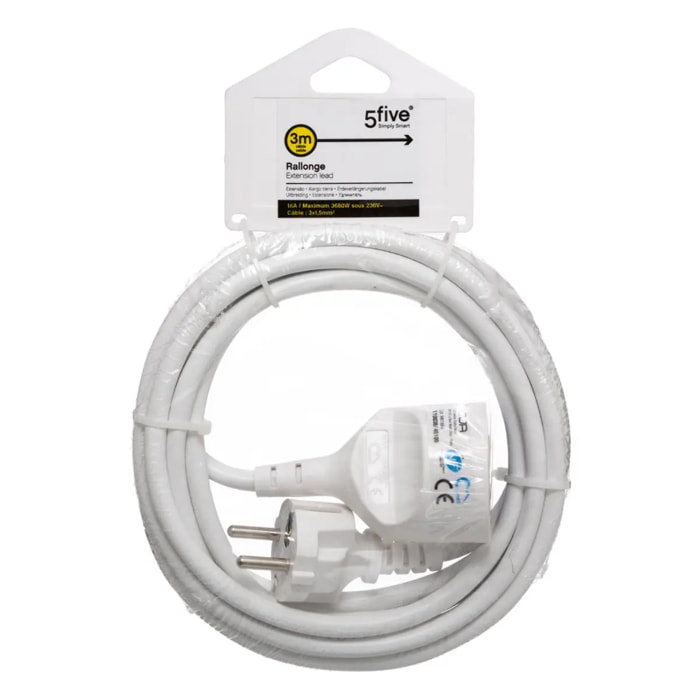 Rallonge prise avec terre 3 m