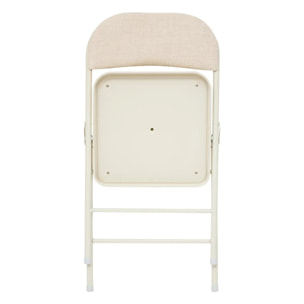 Chaise Flexy Plus en tissu chiné beige