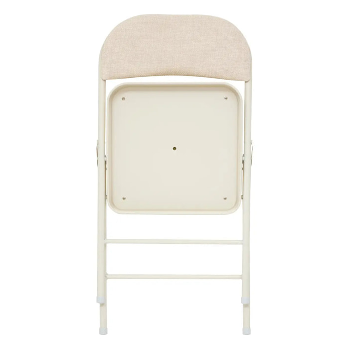 Chaise Flexy Plus en tissu chiné beige