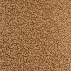 Pouf bouclette enfant Zopi marron D27cm