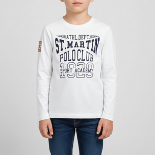 T-shirt maniche lunghe con ricamo logo