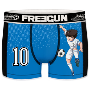 Set 2pcs Calzoncillo Boxer Captain Tsubasa (Súper Campeones: Oliver y Benji) - modelo Oliver Atom / Tsubasa Ozora -  microfibra - 92% poliéster, 8% el