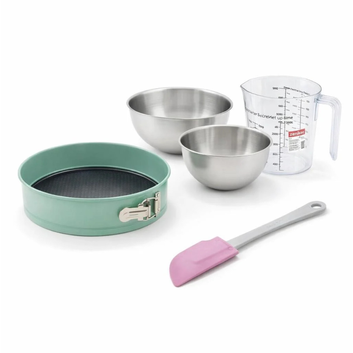 Set de 5 ustensiles de pâtisserie moule à gâteaux bol spatule pâtisserie et verre doseur Divers Divers Zenker  Divers