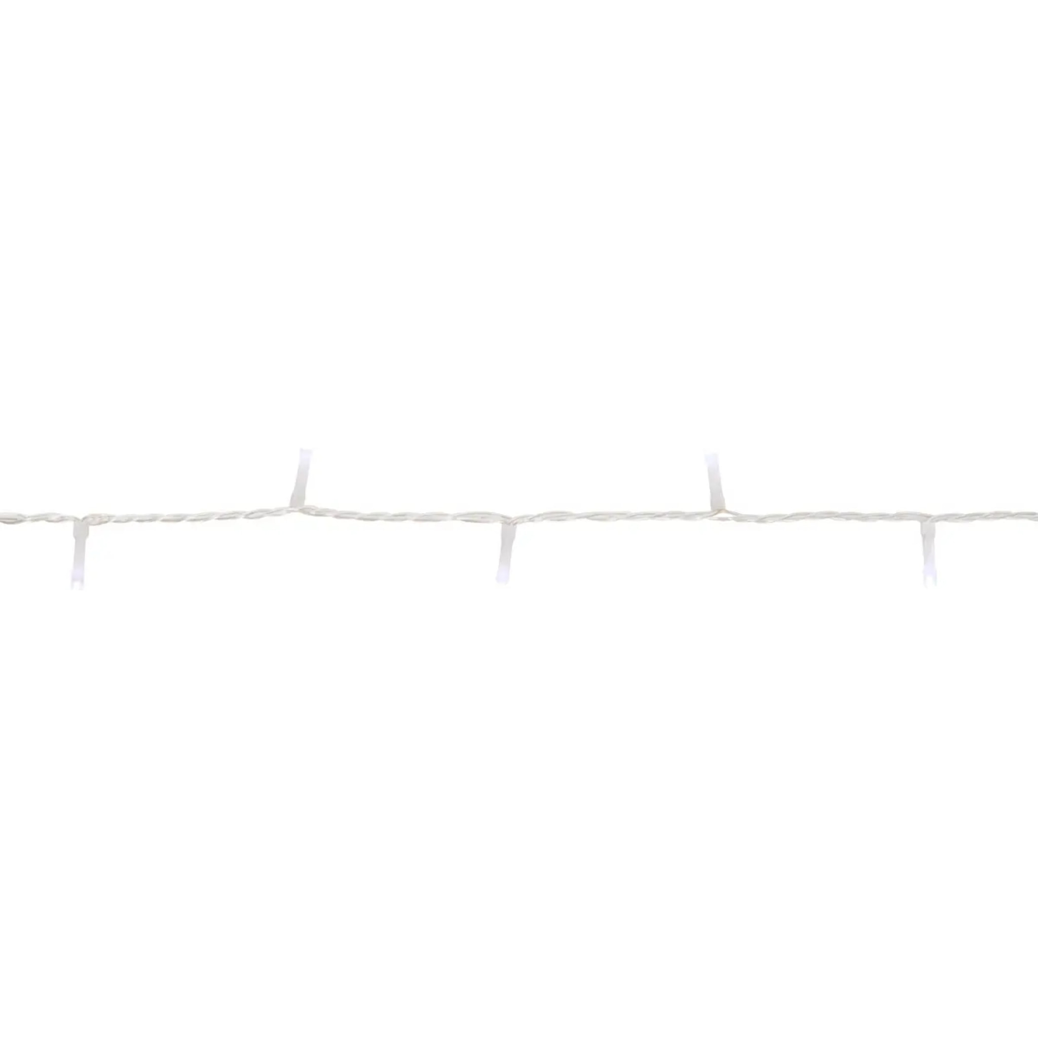 Guirlande lumineuse d'extérieur 5 m 67 LED blanc froid fil transparent 13 fonctions avec minuteur sur secteur
