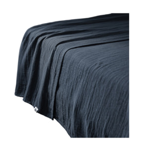 Drap plat en gaze de coton 240 x 300 cm - 11 coloris - GAIA