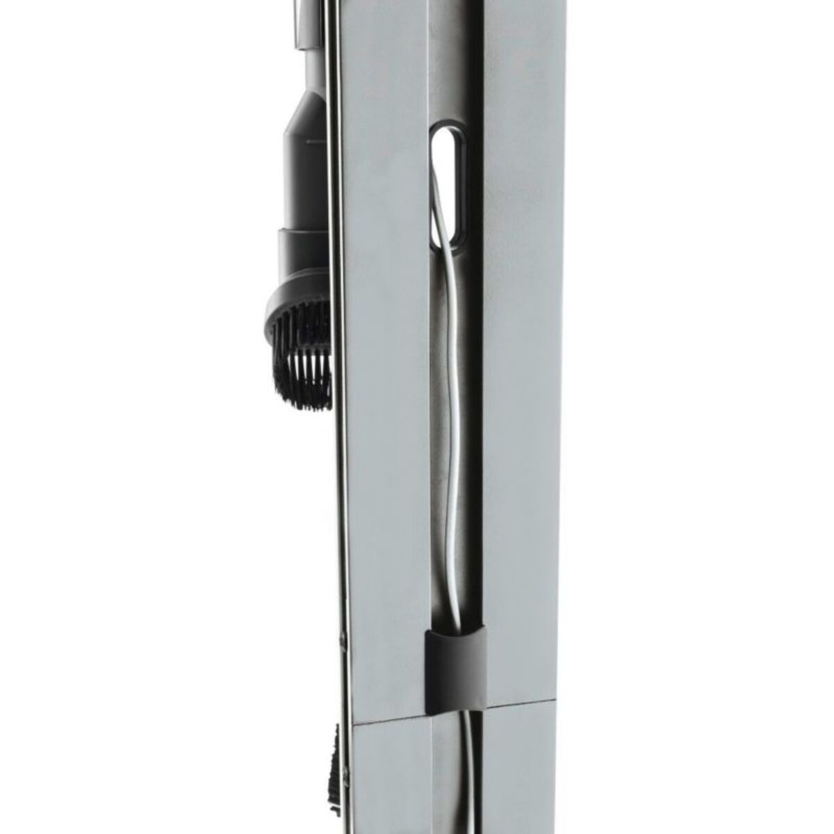 Support de rangement XAVAX Mural fixation universelle aspirateur balai argent