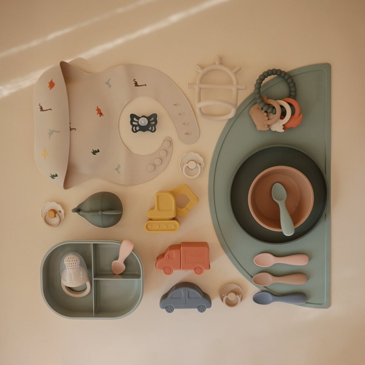 Mushie Pack Dos Cucharas Iniciación Solid