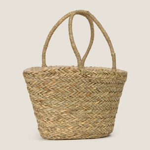 Bolso de playa mimbre Palma color marron beige Fibras naturales