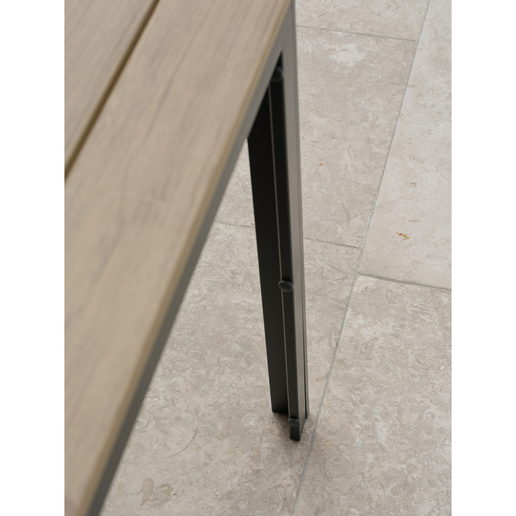 BOSTON - Ensemble repas de jardin 6 places en aluminium