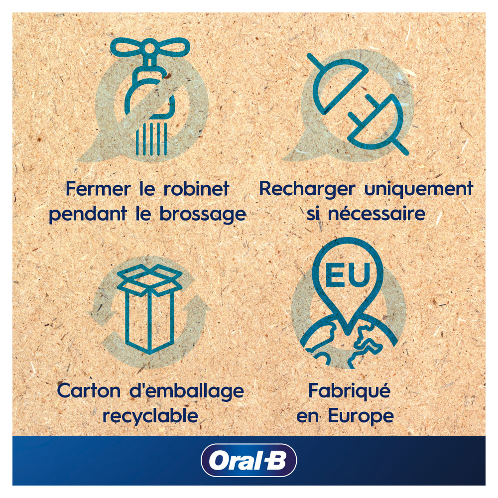 Oral-B - Pro 3 - Bleue - Brosse À Dents Électrique