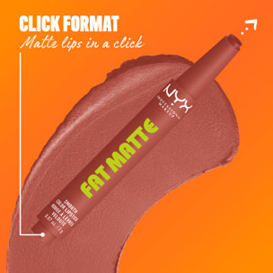 NYX Professional Makeup Fat Matte Rouge à Lèvres Mat Crémeux Rose Robe