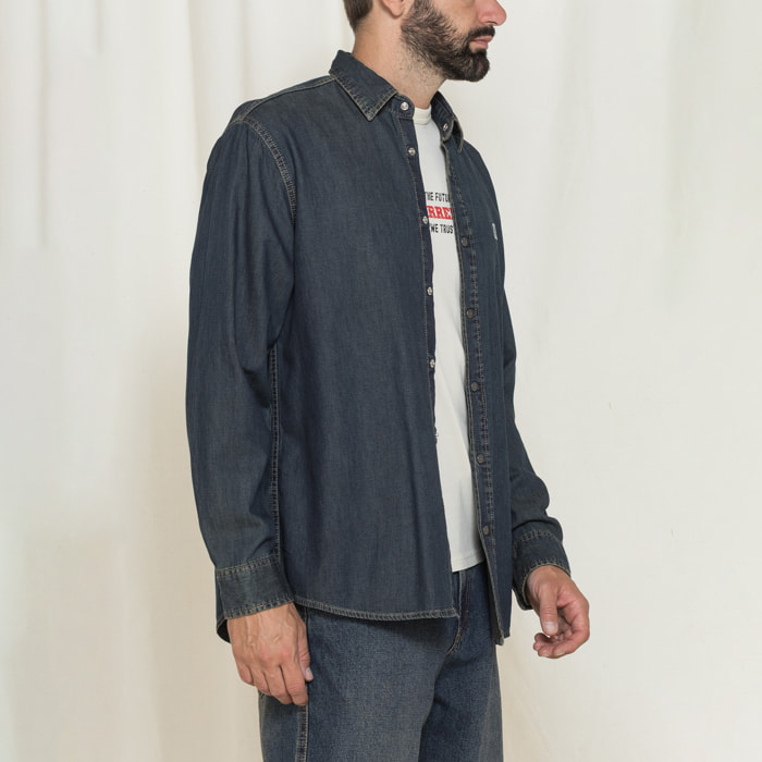 GIACCA CAMICIA IN DEMIN TRATTATO CARRERA REPLICA