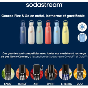 Bouteille isotherme SODASTREAM Gourde Fizz & Go Cool sable