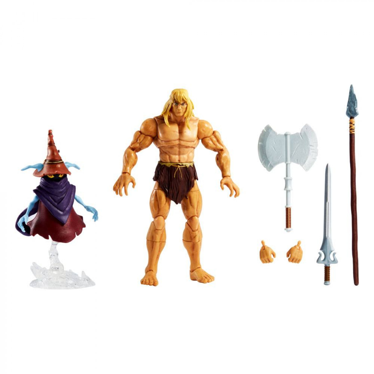 Masters Of The Universe: Revelation Masterverse Action Figures 2022 Deluxe Savage He-Man & Orko 18 Cm Mattel